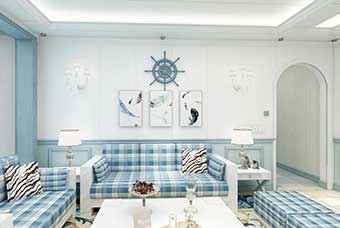 仙桃地中海风格-客厅