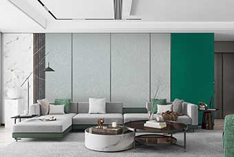 仙桃轻奢风格-客厅